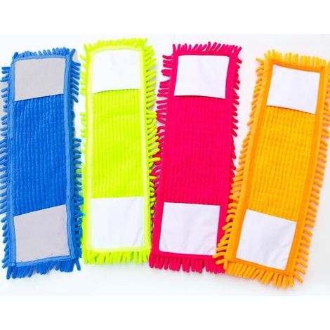 housses de rechange pour balai à franges - Housses de balai à franges en microfibre chenille pour un nettoyage en profondeur de votre salon (1/5)