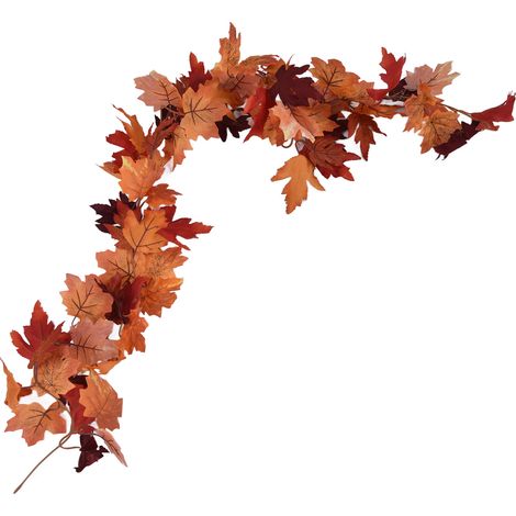 Guirlande Artificielle d'Érable Décorative pour Fête d'Automne, Halloween et Action de Grâce (1/5)