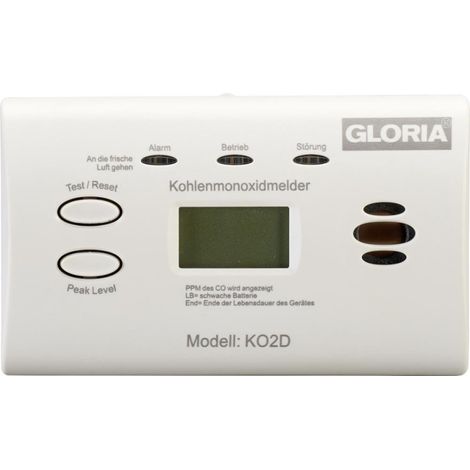 Detector de monóxido de carbono KO2D con pantalla L154XP44H80 mm Gloria (1/4)