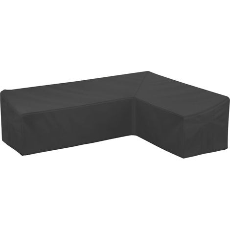 Coperture per mobili da giardino - Coperture impermeabili per mobili a forma di L, copertura protettiva per mobili nera (215x215x87 cm) (1/5)