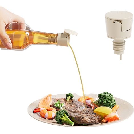 Bec Verseur Huile - Bec Anti-Goutte - Joint Étanche En Caoutchouc Souple - Pour Bouteilles D'huile D'olive Et De Vin - 1 Pièce (1/5)