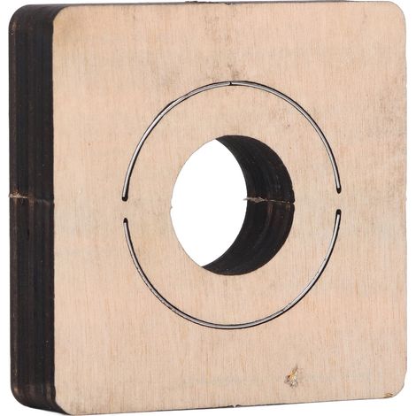 Emporte-pièce rond en acier allié et bouleau pour cuir 45mm découpe et perforation artisanale accessoire bricolage (1/5)