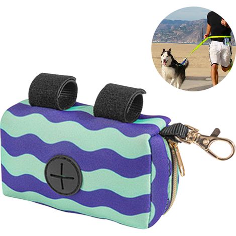 Distributeur de sacs à déjections canines, attache pour laisse, tissu Oxford 600D, fermeture éclair métallique résistante, compatible avec toutes les ceintures.