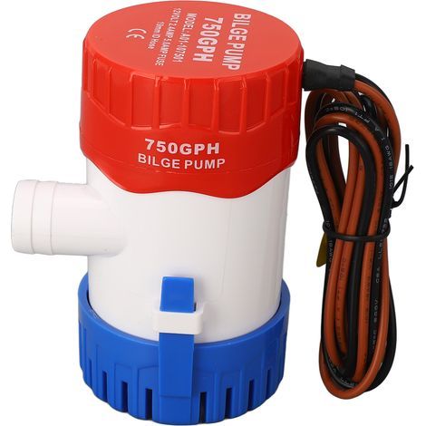 Pompe de cale silencieuse submersible pour bateau, 12 V CC, 750 GPH, micro-drainage pour jardin et bateau (1/4)