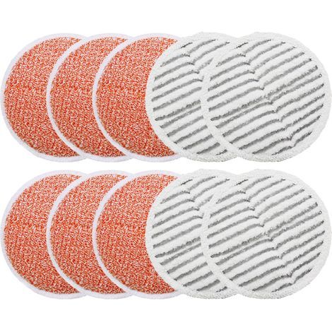 10 tampons Bissell Spinwave Compatible 2124/2039/2307 6 lourds + 4 standard (1/5)