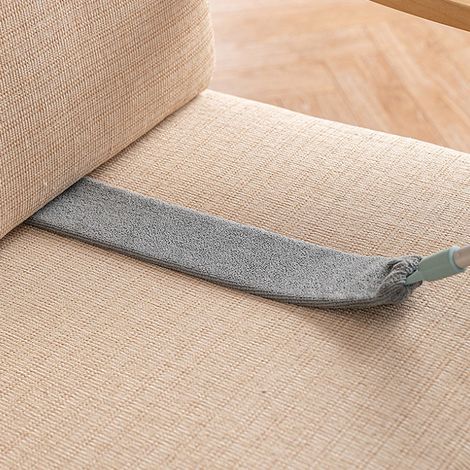 2 Stück Haushalts-Staubwedelbürste mit flexiblem Bezug, Ersatz-Moppbezug und Reinigungszubehör (1/5)