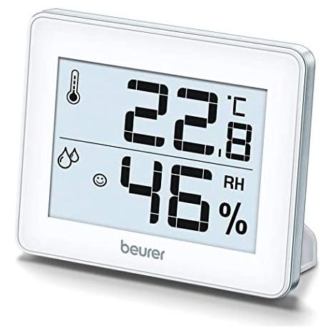 Beurer HM16 Termometro Igrometro Digitale 2 Sensori Batteria Bianco (1/5)