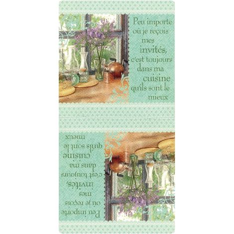 Torchon microfibre à message 70 x 35 cm (1/2)