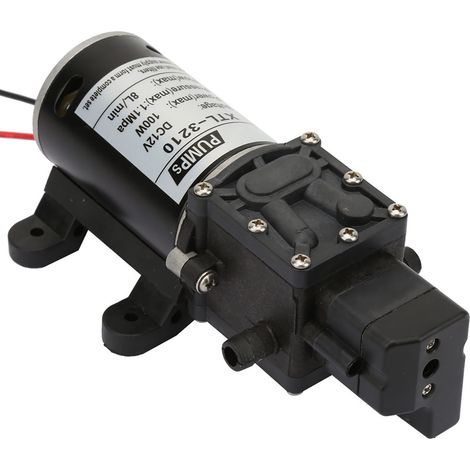 Elektrische Membran-Hochdruckwasserpumpe mit Selbstansaugung und Druckschalter, 12 V, 100 W (1/5)