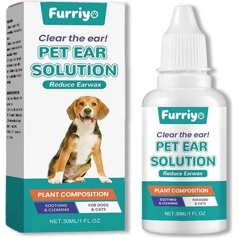Furriyo pet ear cleaner, products for cleaning and caring for the ear canal of cats and dogs. (1/5)
