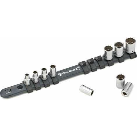 Jeu de clés à douilles 1/4 Stahlwille avec barrette de clipsage 5-14 mm 10 pièces (1/2)