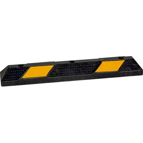 Novap – Butée de parking caoutchouc avec bandes rétroréfléchissantes – Dimensions 900 x 150 x 100 mm – Fixations renforcées – 6101345 (1/5)
