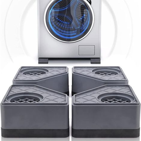 Pieds de machine à laver anti-vibrations, silencieux et amortisseurs de chocs pour une installation facile, en caoutchouc dur antidérapant-AquaForge (1/5)
