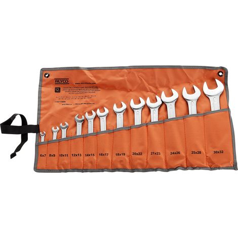 JUEGO LLAVES FIJAS, BOLSA DE NYLON ALYCO ORANGE (1/5)