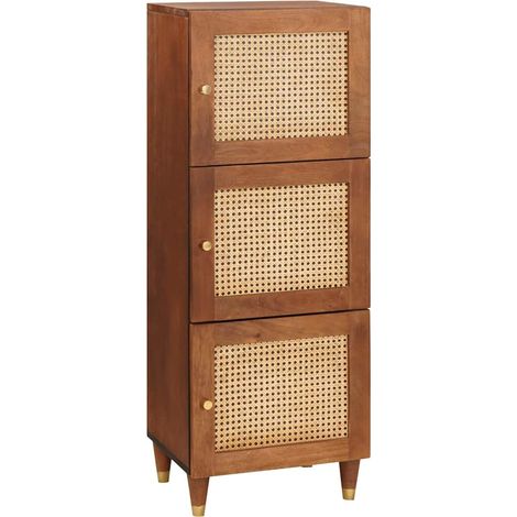 Tablero alto Marrón 40 x 33,5 x 110 cm Madera de mango maciza vidaXL (1/5)
