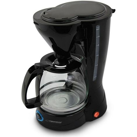 Cafetera eléctrica Esperanza EKC009 negra 1,5 L