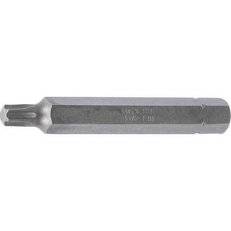 Embout T40 Torx 10 mm x 75 mm - Profil T, Haute Précision, Acier - D-Work (1/5)