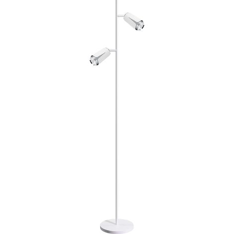 LAMPADAIRE FLEUR BLANC CHROME 2xGU10 (1/5)