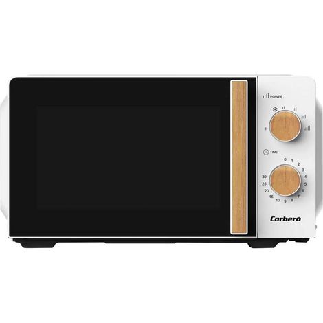 Micro ondes Corbero CMICG270WOODN blanc 20 litres 700 watts