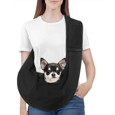 Sac de Transport pour Chien et Chat - Bandoulière Réglable Confortable pour Petits Animaux