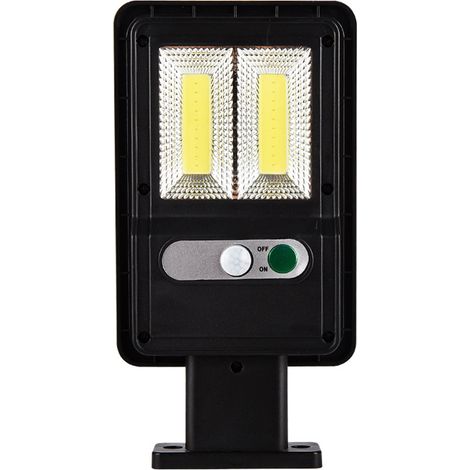 Foco solar integrado para iluminación exterior inalámbrica e impermeable con detector de movimiento, aplique solar de pared, ideal para vallas, jardines, patios o puertas de entrada. (1/5)