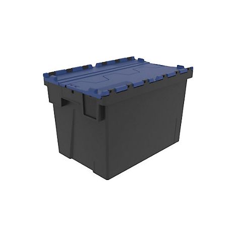 Mehrweg-Stapelbehälter  LxBxH 600 x 400 x 400 mm  schwarz/blau