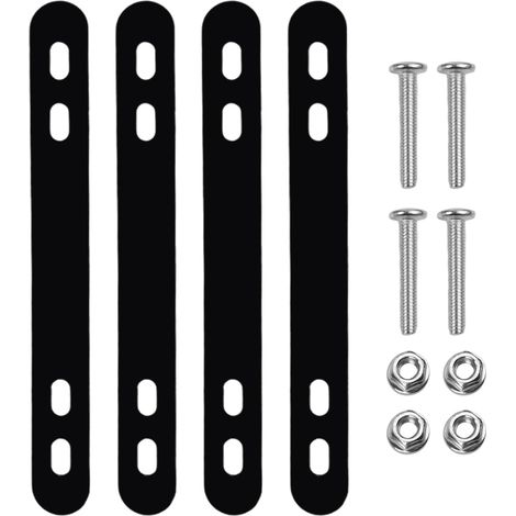 Support adaptateur de panier de vélo en acier compatible avec les vélos de montagne, vélos électriques pliants (noir) (1/5)