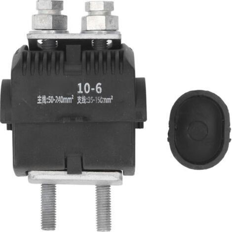 Connecteur de perçage d'isolation au-dessus du sol 10KV, pince de mise à la terre d'épissure de câble haute et basse tension JBC10-6 (1/5)