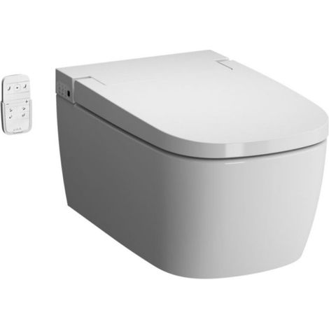 WC-douche VitrA V-Care 1.1 Basic blanc, WC-suspendu, sans rebord abattant WC (1/5)