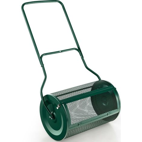 27 Inch Compost Spreader Peat Moss Spreader with Upgrade U-shaped Handle (1/5)