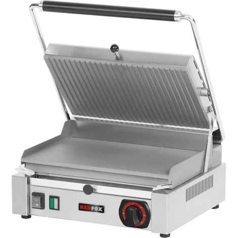 Gril de contact électrique lisse 37x24 230 V REDFOX - PM 2015 L - REDFOX