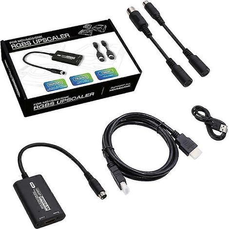 Adaptateur TV HD 1080p / Convertisseur HDMI compatible pour consoles de jeux MD1/MD2/SNK (1/5)