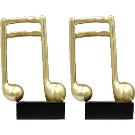 Figurines de notes de musique pour salon, meuble TV, bureau, décoration simple et élégante, cadeau décoratif C (1/5)