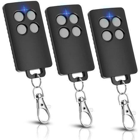 Télécommande Portail AAM0121 433,05–434,79 MHz, 4 Canaux, Portée 50 m, Garage et Portail Gris (1/5)