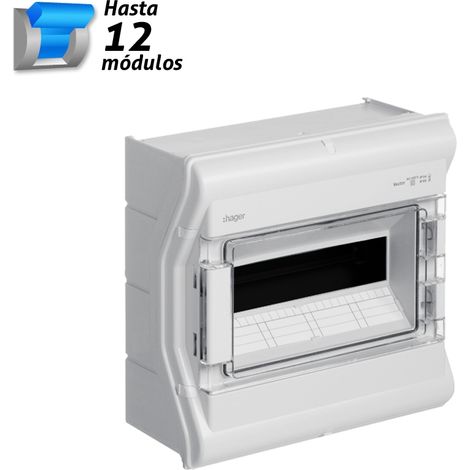 Caja de distribución superficie 12 módulos Vector (1/3)
