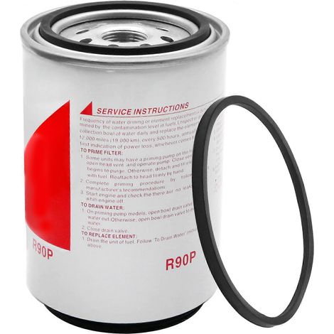 Kraftstofffilter R90P, 30 Mikron Diesel-Wasser-/Kraftstoffabscheider, Ersatz für die Serien 790R, 690R und 490R. (1/5)