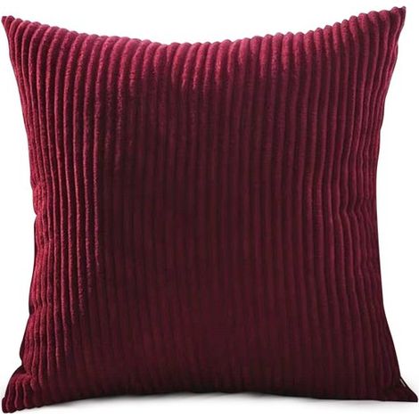 Funda de cojín，8080 cm，1 pieza，6XL，sala de estar y hogar，Funda de cojín para sofá cama，Decoración de sofá de pana，Funda de cojín de pana (1/5)