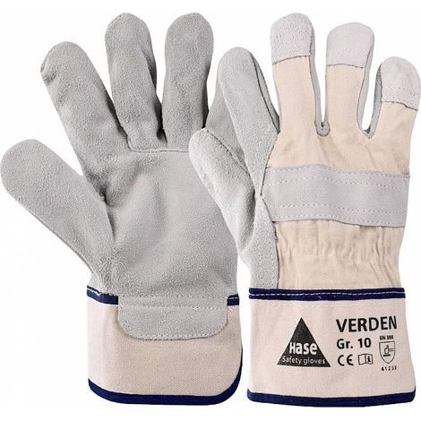 Hase VERDEN, Arbeitshandschuh aus Spaltleder, Größe 7 12 Stk (1/2)