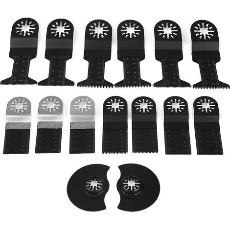 15-teiliges Set aus 34/44/88 mm oszillierenden Mehrzweck-Sägeblättern für präzise Schneidarbeiten (1/5)