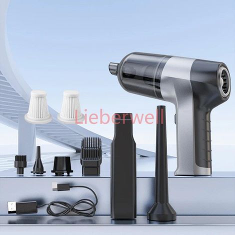 150000 PA – aspirateur de voiture Portable sans fil, Mini nettoyeur à main pour appareil ménager, Machine de nettoyage puissante, nettoyeur de voiture,Pro 2HEPA (1/4)