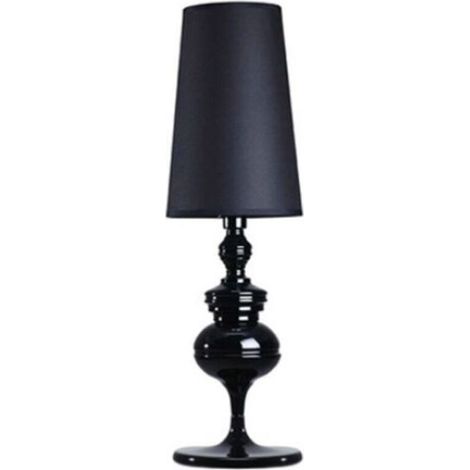 Lampe décorative de salon de style européen lampe de table lampe de chevet petit noir 15x46cm