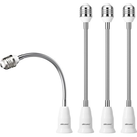 E27 à E27 Adaptateur de base 27.5CM Extension Réglable, Lot de 4 (1/5)