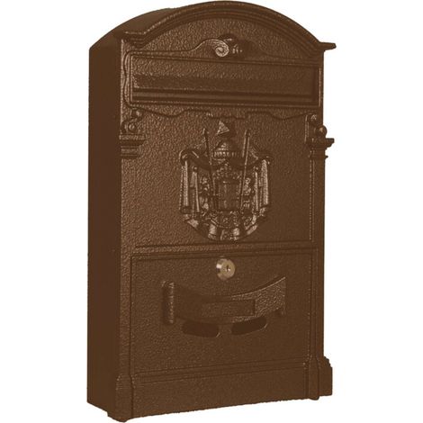 CASSETTA POSTALE REGIA POSTA ALL 26X9X41 CM BRONZO