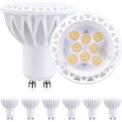Filiyano-Ampoules LED GU10 à 2 broches pour spots encastrés, 2700/4000/6000 K, 5 W, lot de 6, 2700 K (1/5)