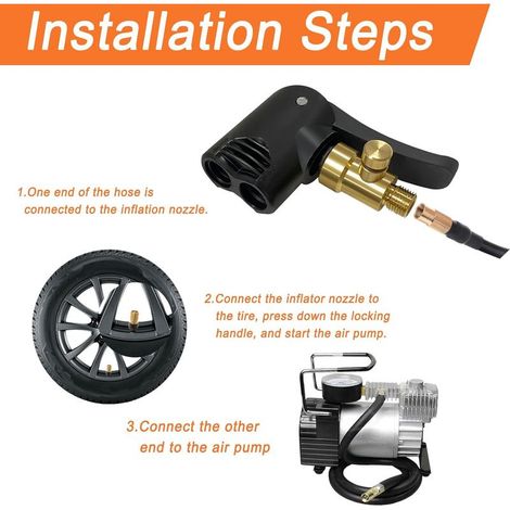 2 Pièces Adaptateur Valve Presta, Embout de Gonflage, Universel Embouts Pompe Velo, Embout Gonflage Pneu Voiture, pour Vélos, Motos et Voitures (1/2)