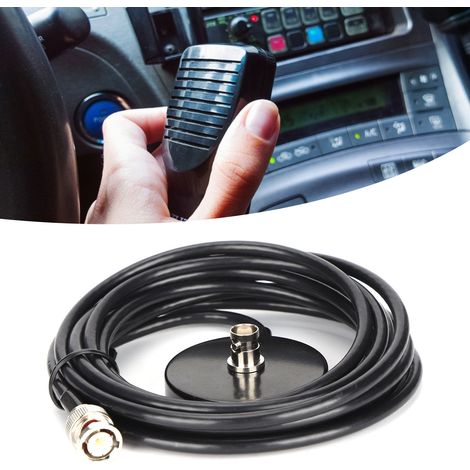 Fils magnétiques Basantenn Bil WalkieTalkie Radio Fils magnétiques med BNC Hane 503 Ligne d'alimentation-AquaForge (1/5)