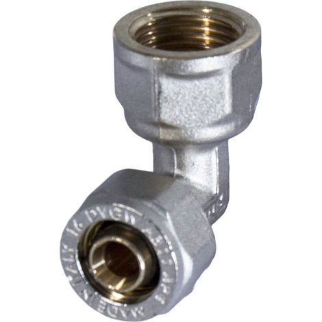 RACCORDO CURVO FEMMINA A STRINGERE A CORPO UNICO PER TUBO MULTISTRATO MODELLO 752FP - 1 Ø26 - APE
