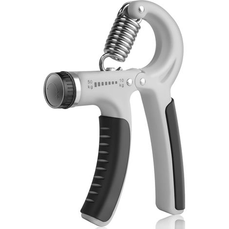 Dispositivo de entrenamiento de manos y antebrazos, dispositivo de entrenamiento de fuerza ajustable, dispositivo de agarre con rango de resistencia ajustable para fortalecimiento muscular, fitness 10 (1/5)
