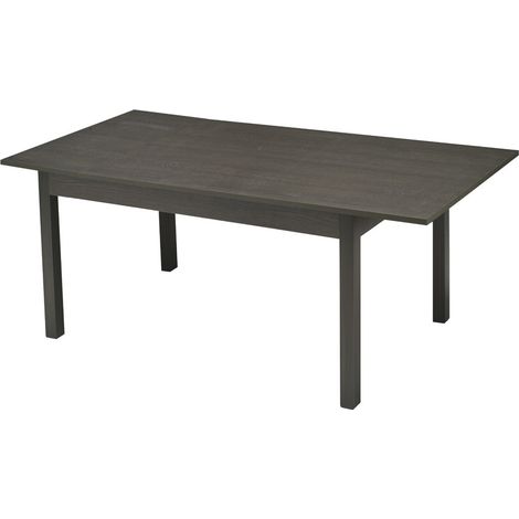 Tavolo Allungabile 120 160x80 Rovere Grafite Estensibile Rettangolare da Cucina (1/4)