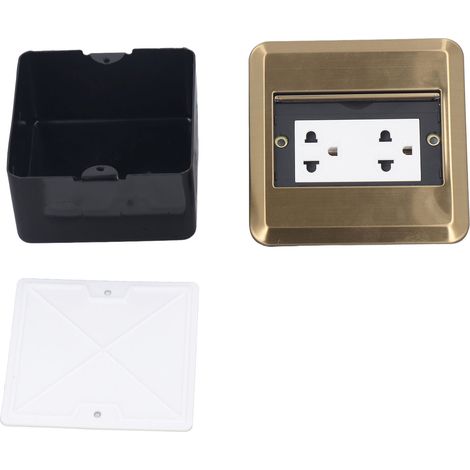 Prise électrique de sol multifonctionnelle en acier inoxydable encastrée, escamotable, 250 V CA (1/5)